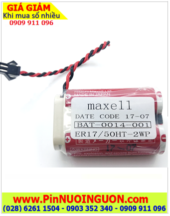MAXELL ER17/50HT-2WP, Pin nuôi nguồn PLC MAXELL ER17/50HT-2WP lithium 3.6v 5500mAh (X.xứ Nhật)